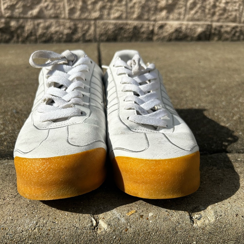 Adidas Samoa Classic Retro White Leather (Men’s 10) - Picture 4 of 14